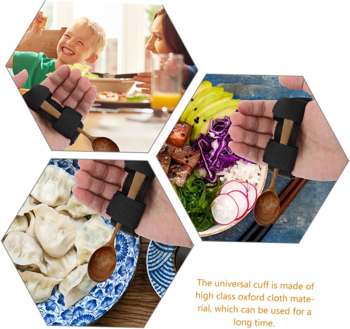 2Pcs Universal Cuff Adaptive Utensil Holder Adjustable Strap for Eating Assistance Assistive Devices for Elderly and Disabled Utensil Fixing Strap for Enhanced Grip