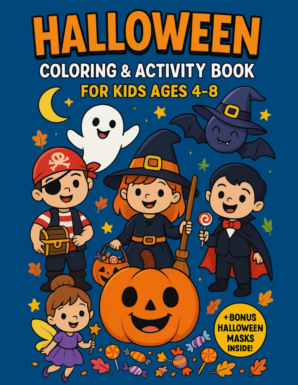 Halloween Coloring Activity Book: Activity book based