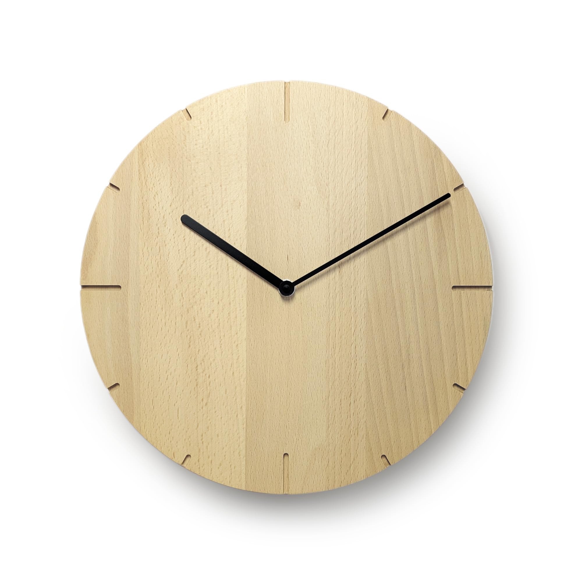 funk wanduhr holz buche