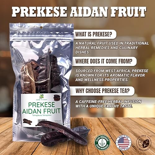 Miniatura 2 de Herb To Body Prekese Aidan Fruit Organic - 2 cápsulas enteras, tetrapleura tetraptera, hierbas secas africanas para té de hierbas y condimentos,