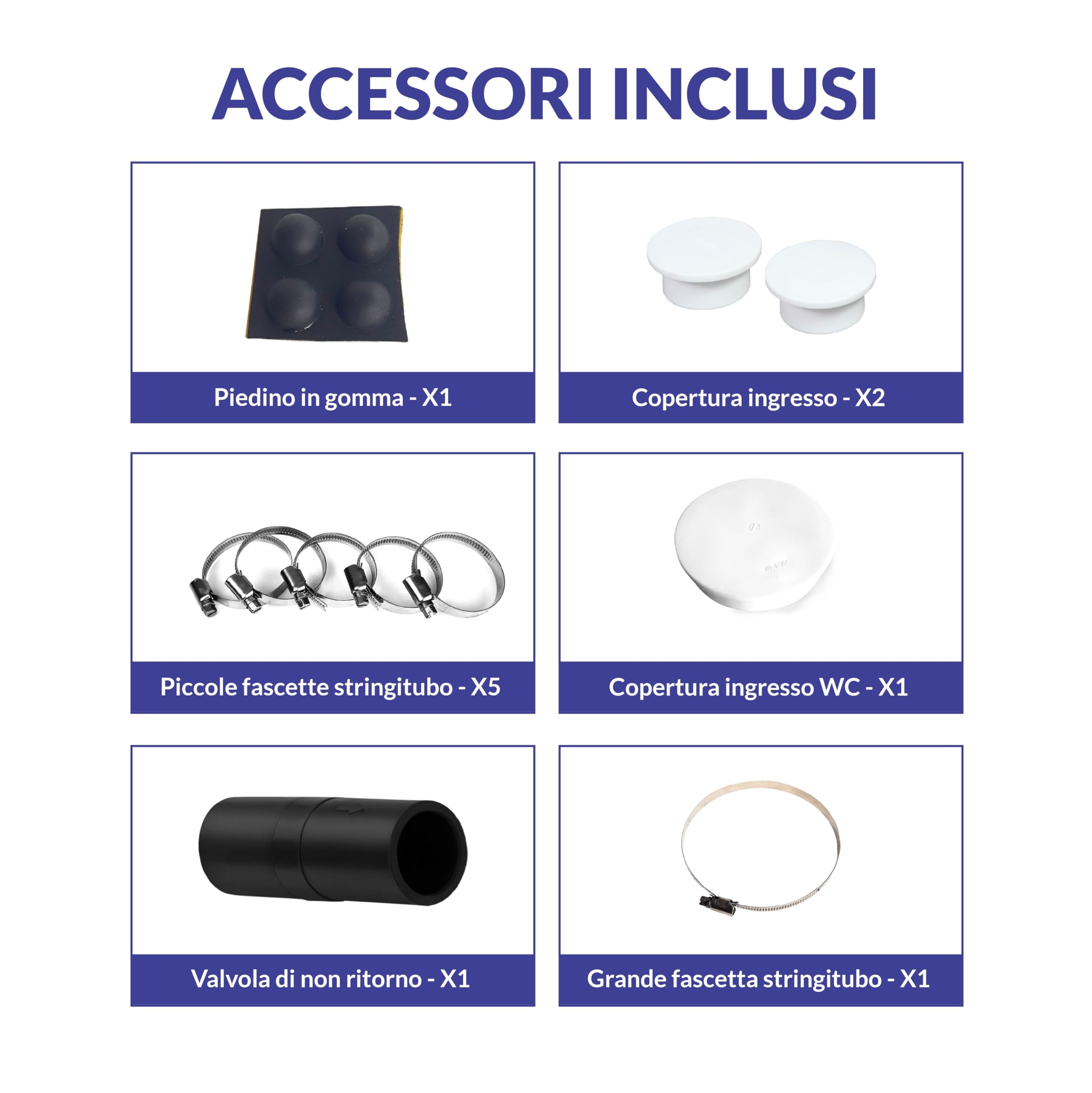 Aquamatix stazione di sollevamento compatta 600 W con trituratore, pompa per acque reflue fino a 10 m di altezza di sollevamento, con 3 ingressi, per WC, doccia e lavandino