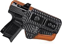 Vista 6 de Funda TP9 Elite SC con almohadilla de espuma de confort, funda híbrida IWB de Kydex y cuero para pistola Canik TP9 Elite SC de 9mm, transporte