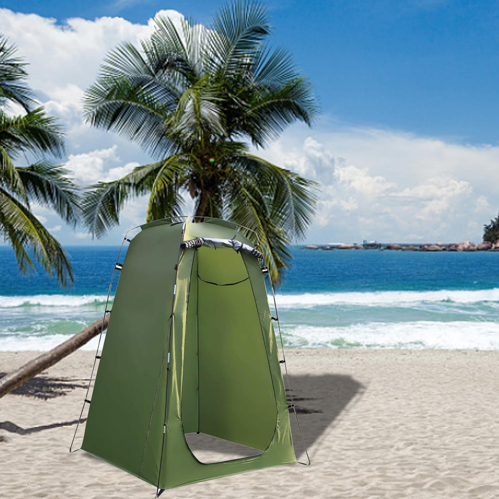 Outdoor Duschzelt Tragbare Camping Duschzelt Pop-up Privatsphäre Ankleidezimmer Zelt Tragbare Duschzelt 1 Personen Instant Camping Shelter Pop-up Outdoor Privatsphäre Duschzelt Tragbare Privatsphäre