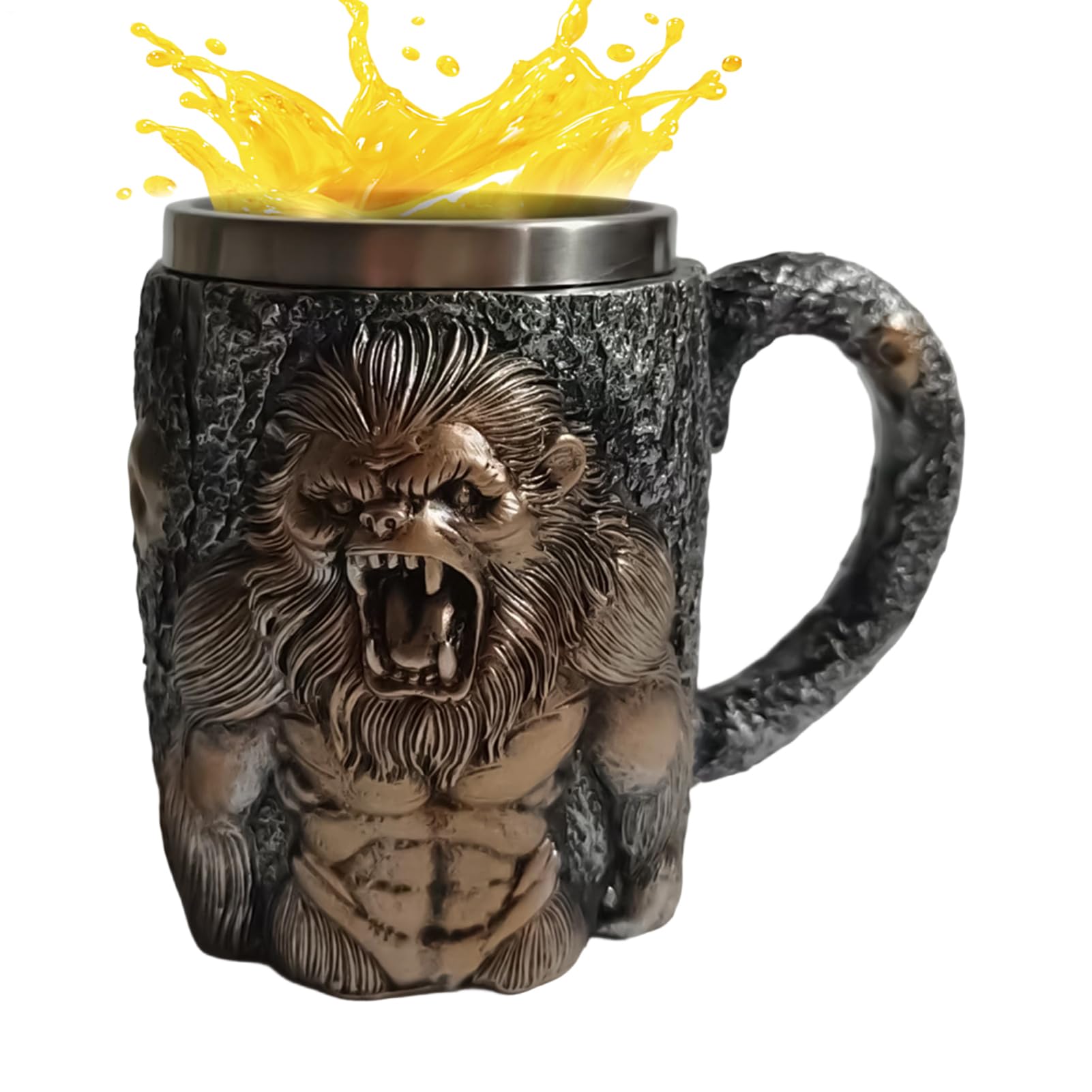 Mug de voyage pour café singe enragé 400 ml pour pique-nique