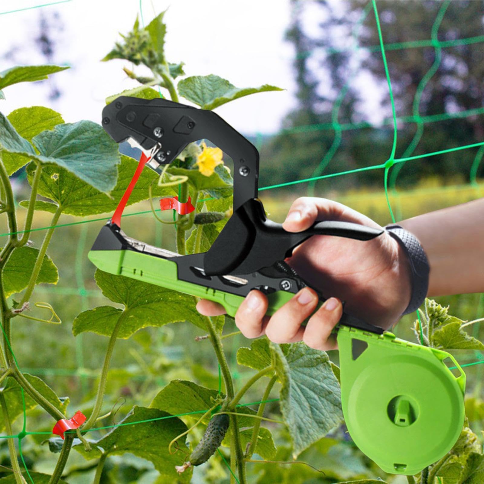 Outils coniques de jardin – Machine à ruban adhésif de jardin | Outils de jardinage portables pour attacher des , ruban adhésif pour les agriculteurs, raisins, | Outil à Ruban de Jardinage Pour Tomates, Raisins, Légumes, Concombres, Poivrons, Fleurs,