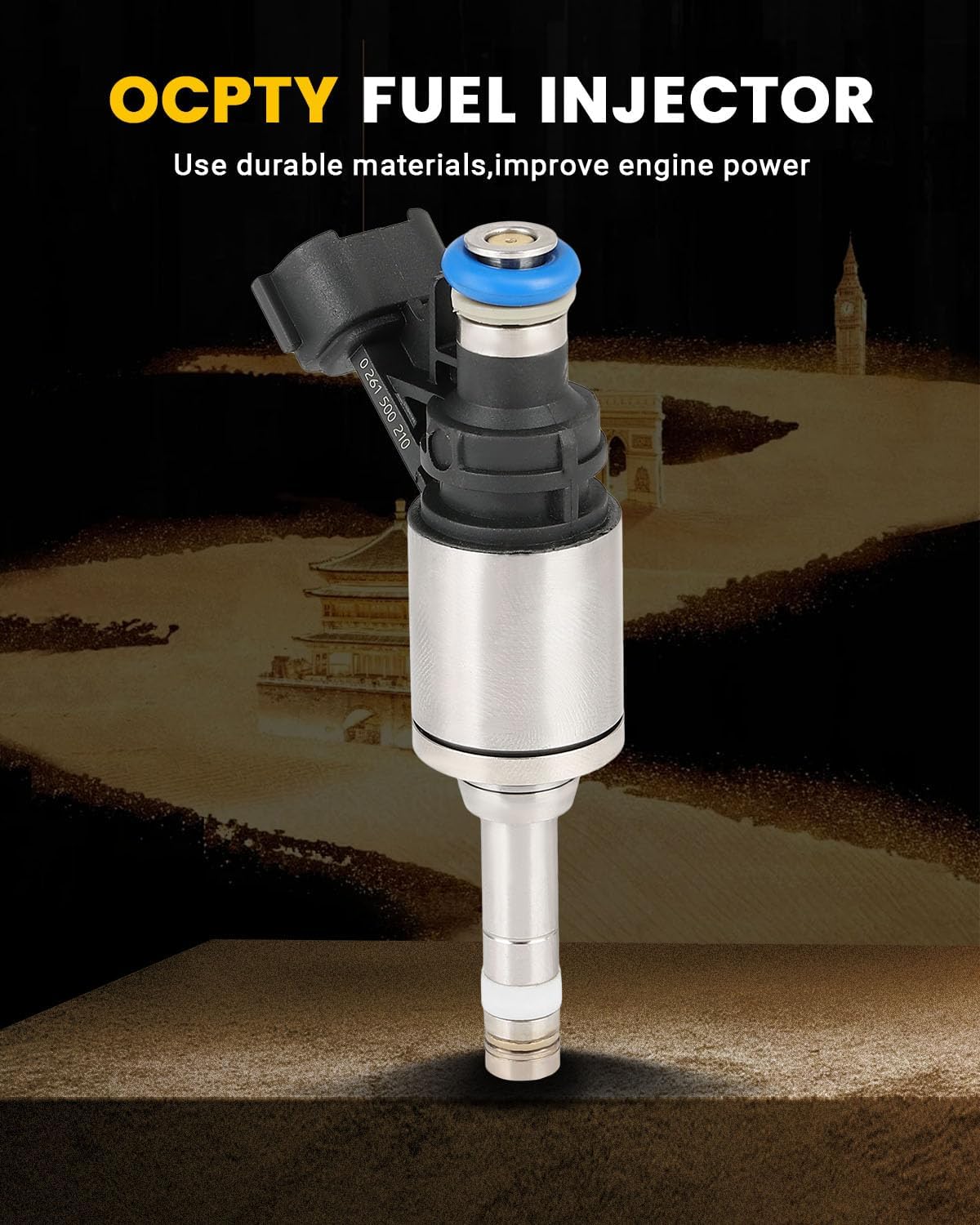 6 Holes OCPTY 4ps Replacement Fuel Injectors Compatible for 2014-2017 for Nissan for Juke, 2017-2019 for Nissan for Sentra FJ1444, 16600-BV80A OEM Part