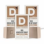 Duke Cannon Big Brick of Soap - Buck Moon, 10 oz Bar, Vetiver & Oak Moss Scent, Triple Milled, Supports U.S. Veterans. (3 Pack)
