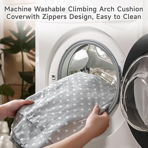 Miniatura 3 de Cojín para arco de escalada, almohada mecedora para niños pequeños que escalan arco, almohada y funda para asientos de tumbona, cojín de suelo para