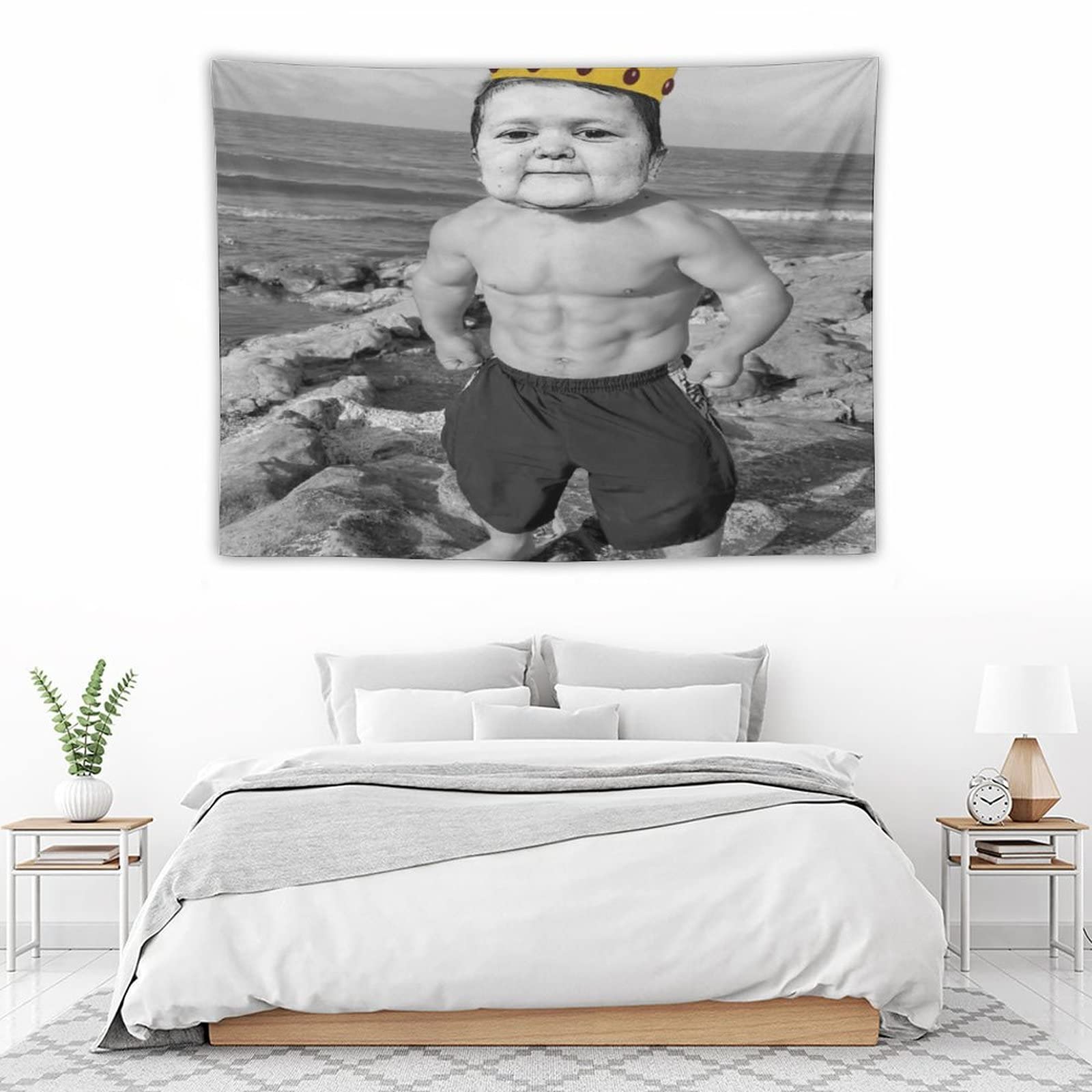 Wandteppich 'Bad B*tches Only' – Meme-Deko Fürs Wohnheim, 152x114 Cm, Weicher Polyester