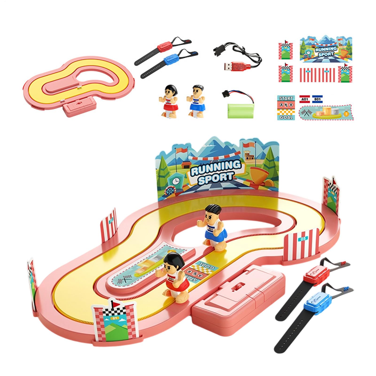 Motion-Sensing Track Racing Game Toy Body Motion Sensing Interaction