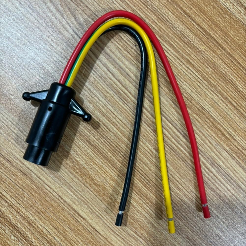 Ensemble de prises de moteur à la traîne robuste 12-24 V 10 AWG 3 fils - Prise mâle et femelle - Prise étanche pour bateau - Équipement électrique marin