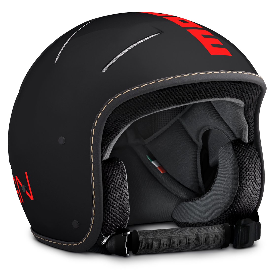 Amazon.co.jp: MOMO DESIGN VENOM BLACK FR/RED FL : Automotive