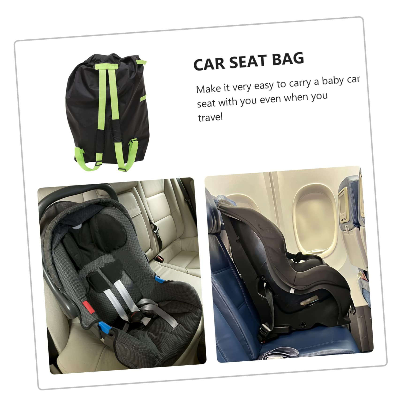 Toyvian de Voyage Extra Large pour Poussette Housse Durable avec Bandoulière Organisateur Étanche pour Poussettes et Sièges Auto
