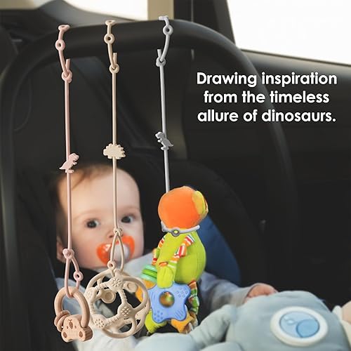 Miniatura 5 de Correas de juguete para bebé, correas de seguridad de juguete de silicona para silla alta, correas de juguete para cochecitos, silla alta, cunas,