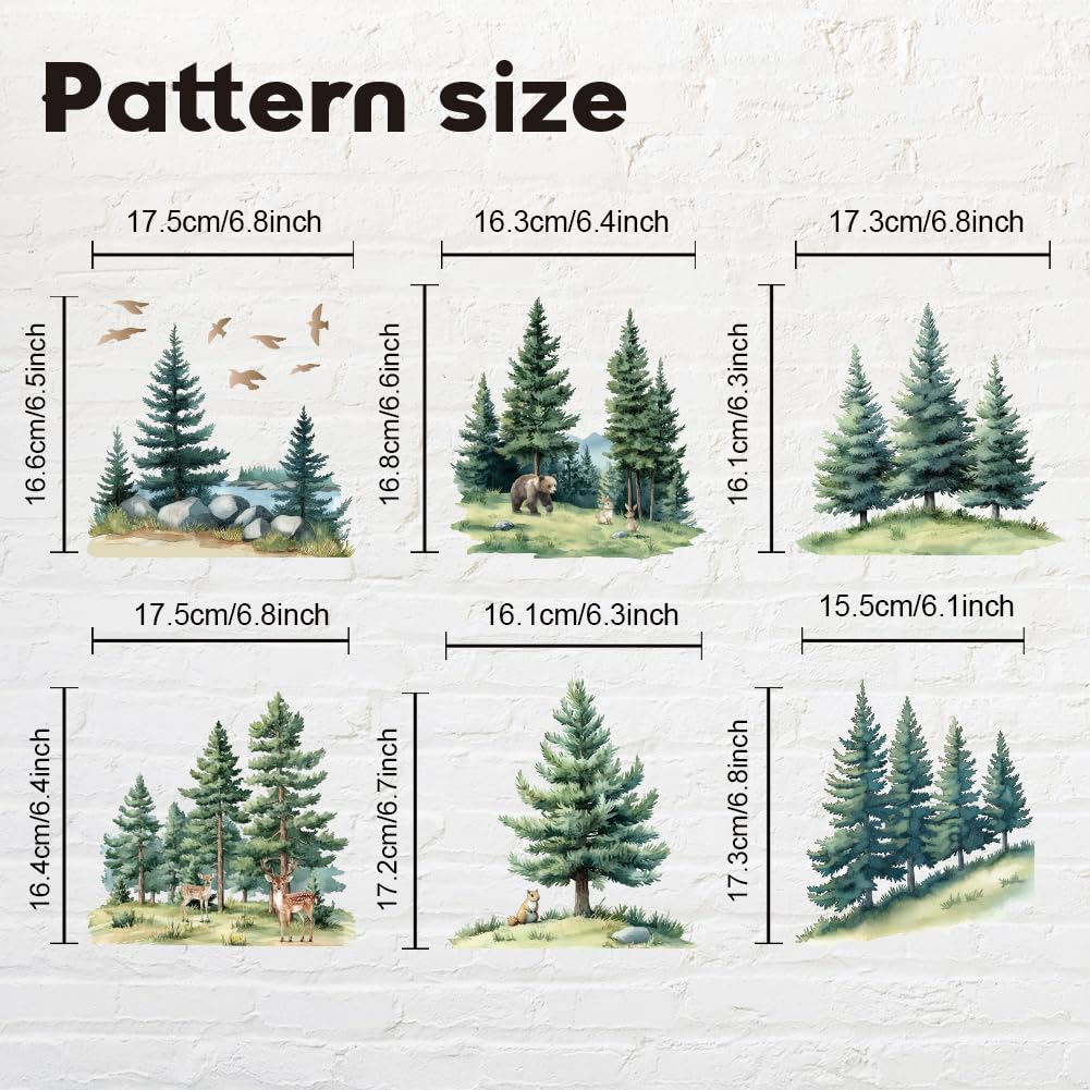 AHANDMAKER Lot De 6 Autocollants Pour Plaque D'interrupteur, Fleurs De