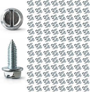 100 Pcs License Plate Mounting Screws