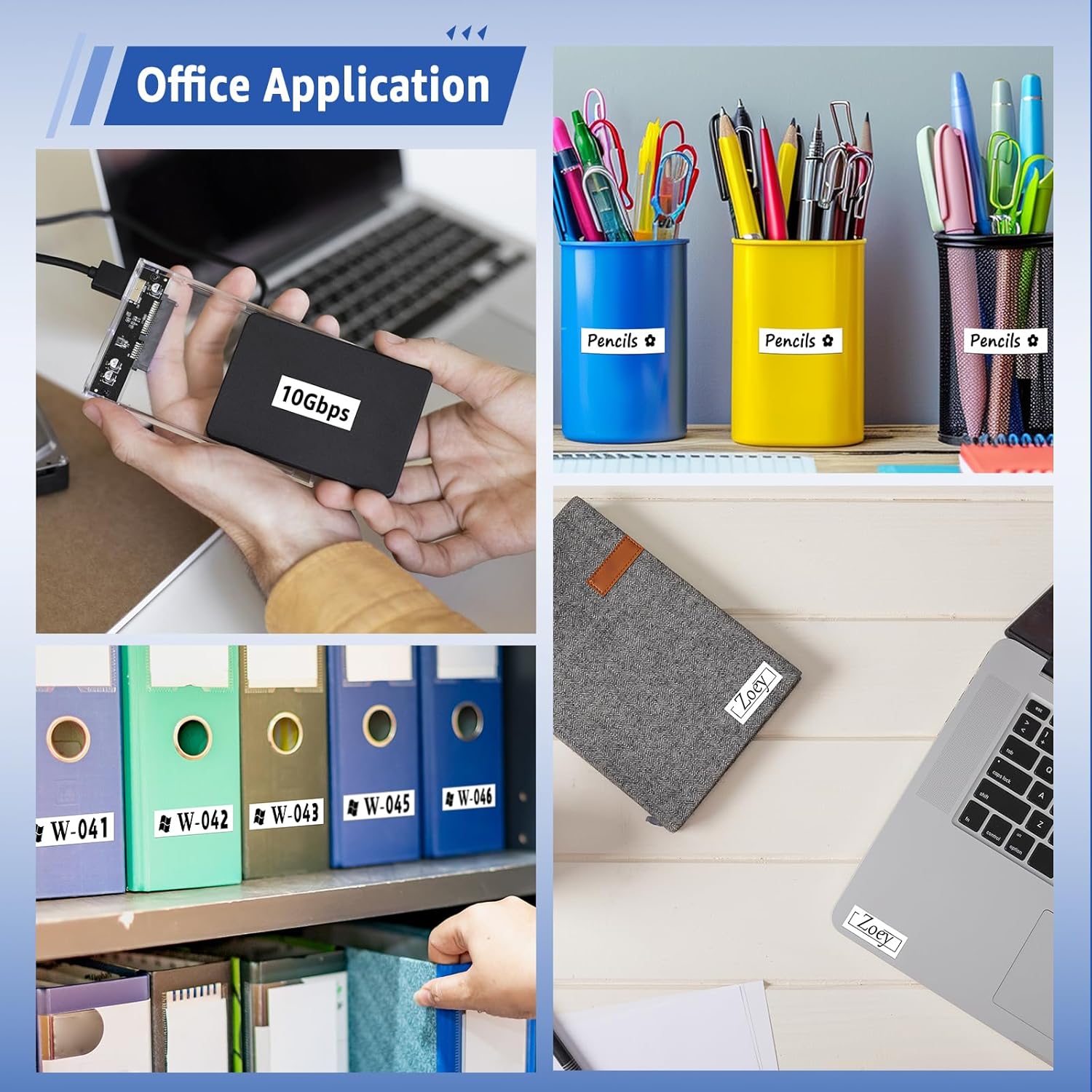 5 Pack 91331 Plastic White LetraTag Label Tape Compatible for Dymo Label Maker Refills S0721660 12mm x 4m for Dymo Letratag Refills LT100H LT100T 200B QX50 - Image 5