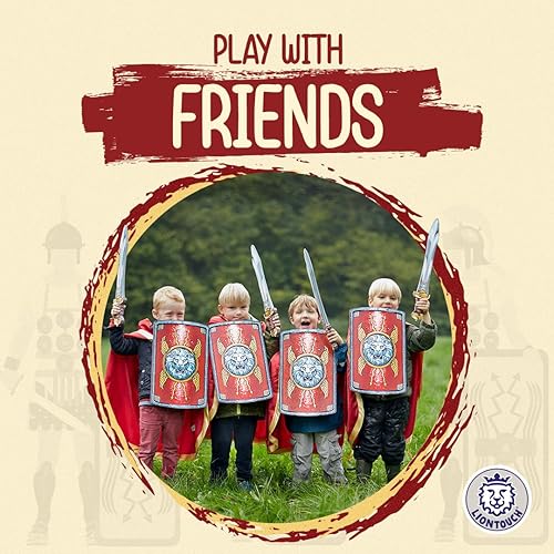 Miniatura 5 de Liontouch Espada y escudo legionario romano  Juego de juguetes de combate históricos para niños jugar como soldado en la antigua Roma  Armas seguras
