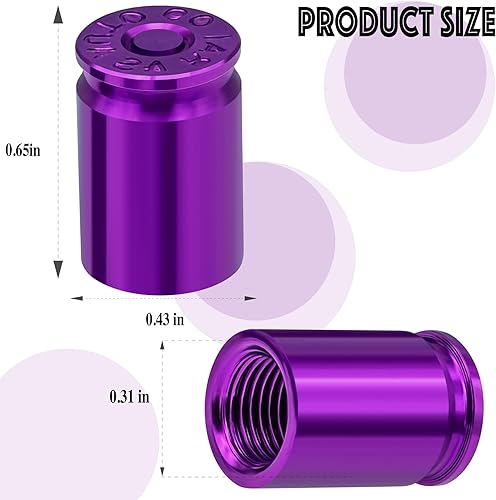Vista 9 de Tapas de válvula de neumático, aleación de aluminio, anticorrosivas, a prueba de polvo, para automóviles, SUV, camiones, bicicletas, motocicletas