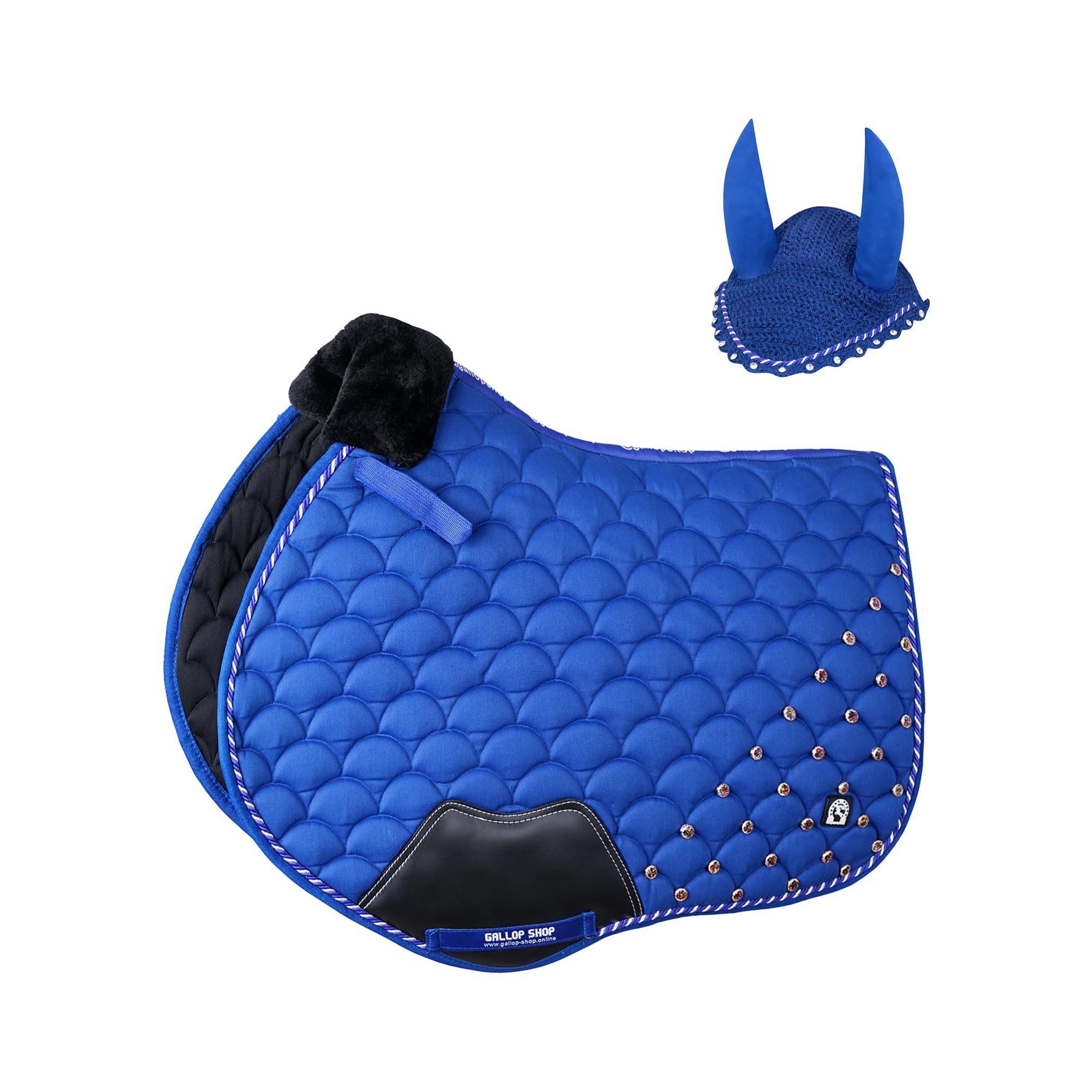 Close Contact Jewel Umbrella Style Saddle Pad / Horse Cloth (Royal Blue, Full) โ image 1
