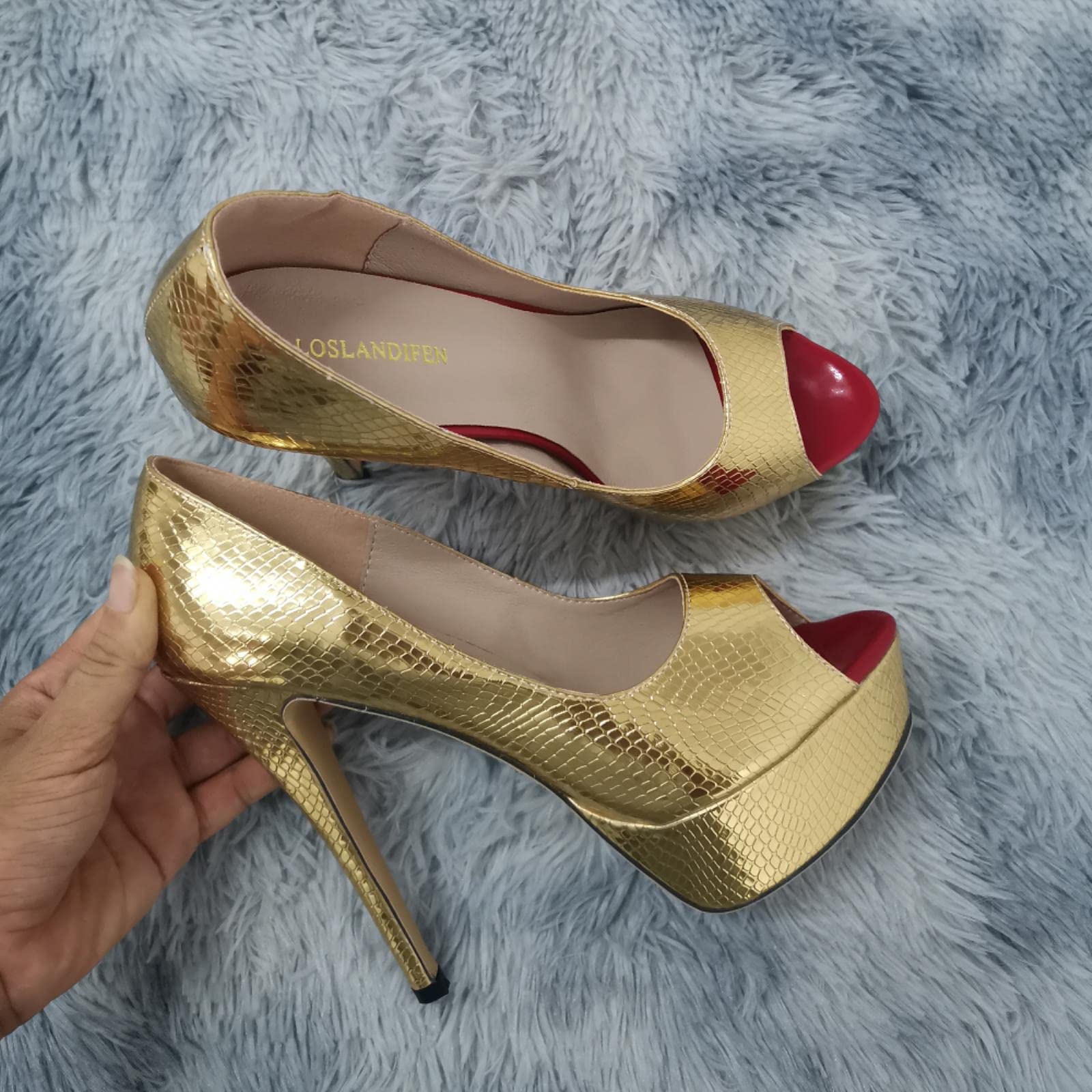 Tacchi alti da donna alla moda sexy tacchi a spillo con tacco aperto con piattaforma a spillo modello a spillo abiti da festa scarpe da sposa