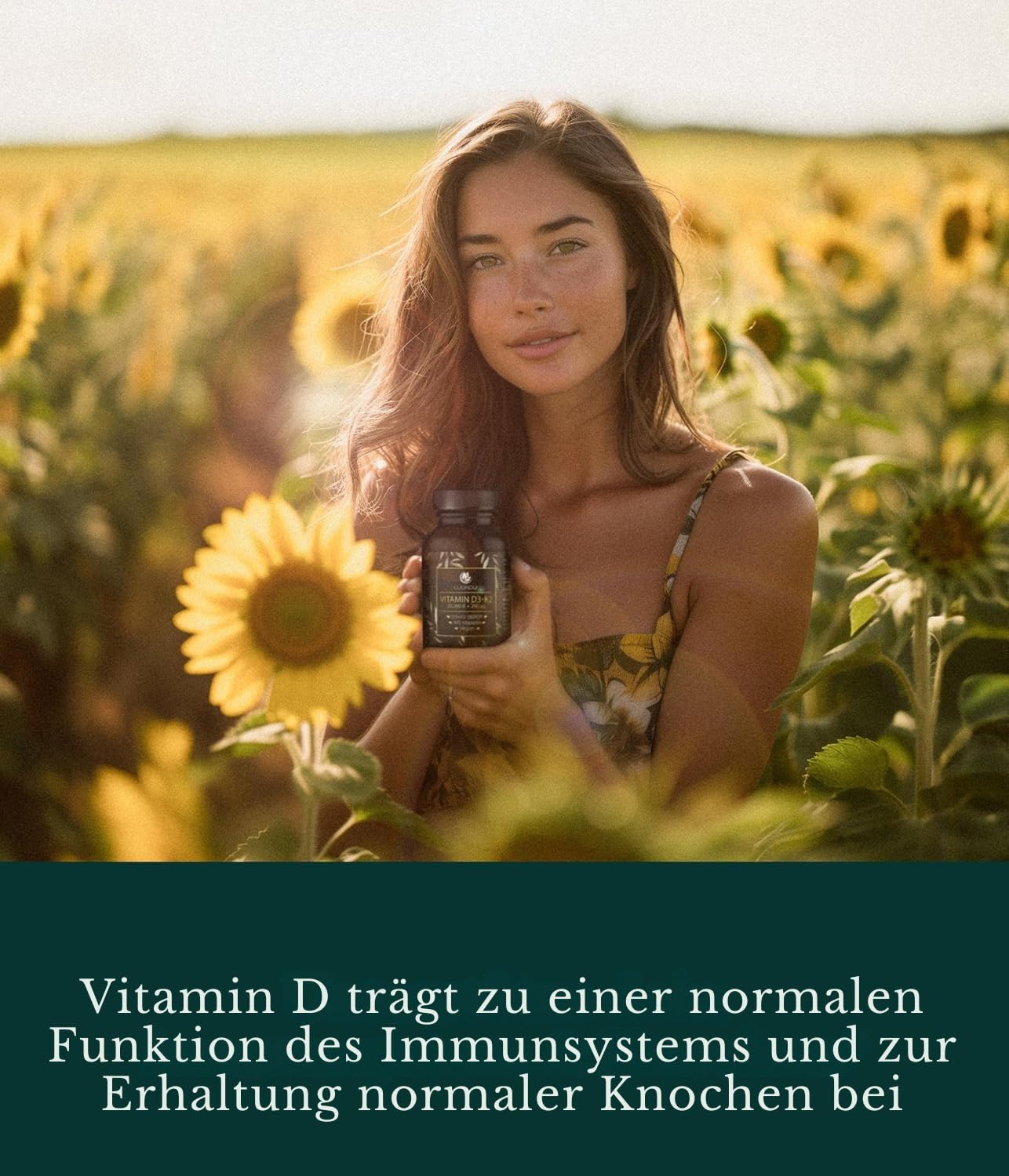 Luondu Vitamin D3 20.000 I.E + Vitamin K2 MK7 200 mcg (hochdosiert & vegan) | Ohne Zusätze, produziert in Deutschland (180 Kapseln) – Verpackung kann variieren