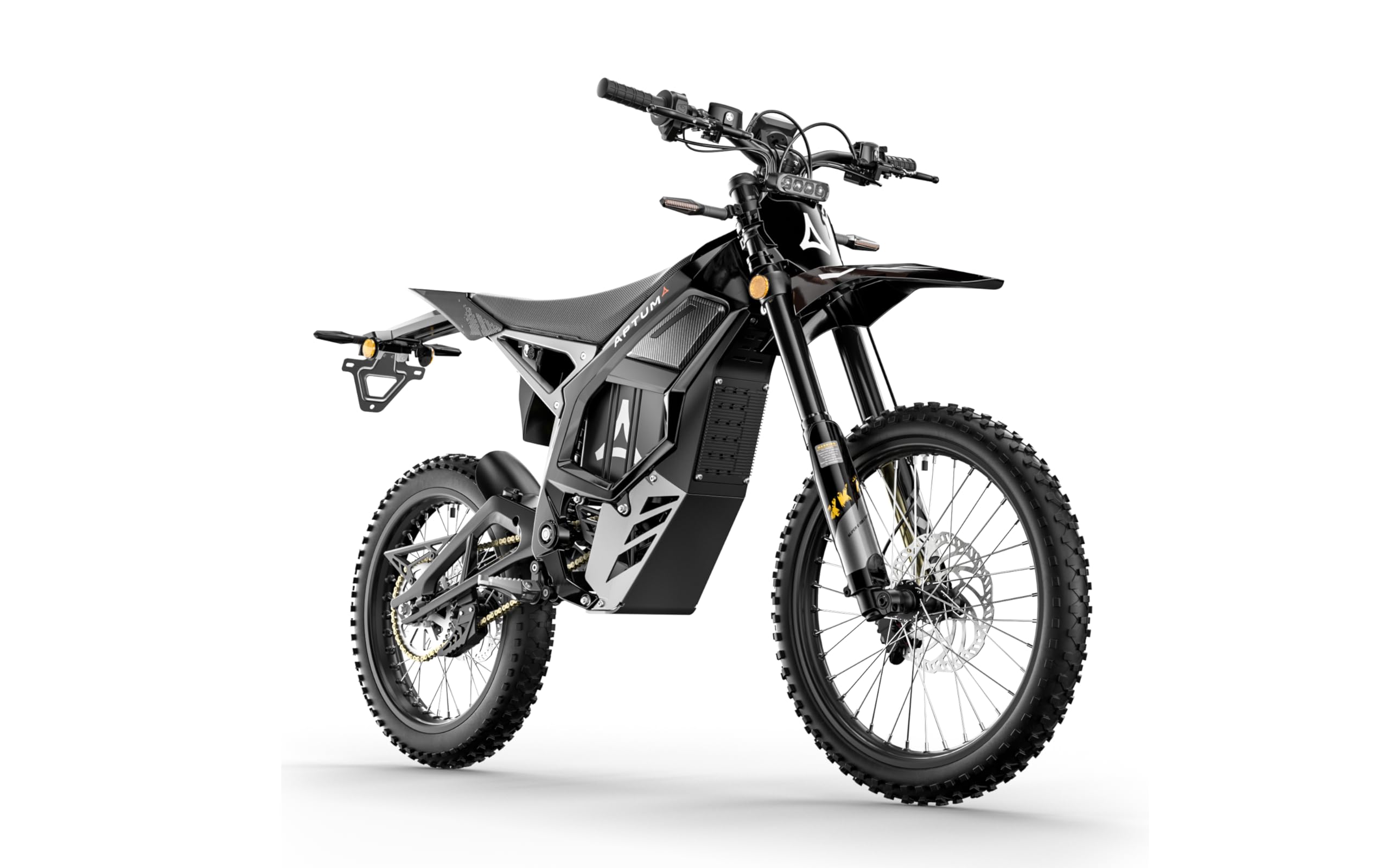 Cysum Aptum 8F - Bicicleta eléctrica para hombre, para adultos, batería de 75 V, 40 Ah, autonomía de 120 km, par de 380 Nm, suspensión completa, frenos de disco hidráulicos