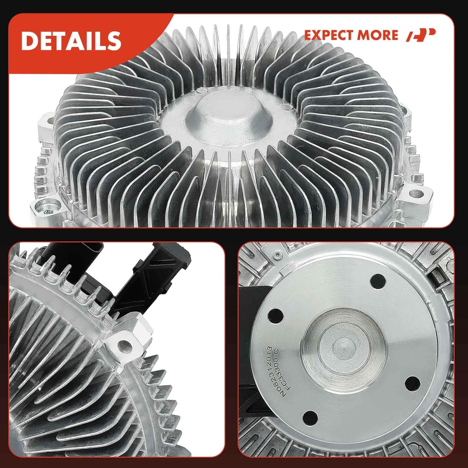 A-Premium Electronic Radiator Cooling Fan Clutch Compatible with Nissan TITAN/Armada 2017-2022, TITAN XD 2016-2022, NV3500 2021, NV2500/NV3500 2017-2021 & Infiniti QX56 2011-2013, QX80 2014-2022