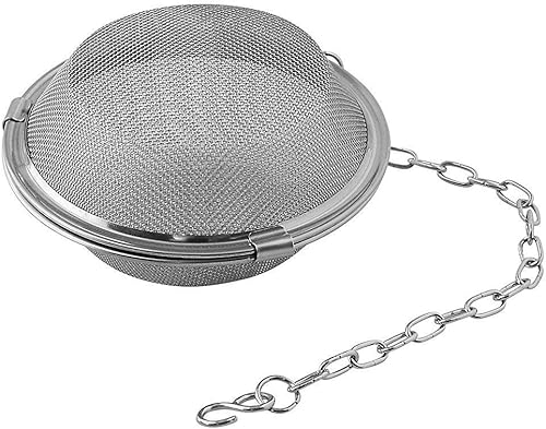 Little Wood L-0315 - Colador de té plano de acero inoxidable, 4.1 pulgadas (4.134 in)