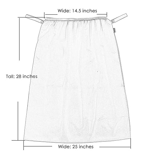 Miniatura 3 de Teamoy Forro reutilizable para cubeta para pañales de tela pañales sucios bolsa húmeda 1unidad Gris Chevron