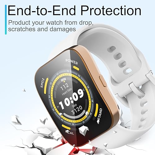 Miniatura 3 de JADTILXY Funda protectora de pantalla compatible con Amazfit Bip 5, paquete de 4 fundas flexibles de TPU de protección completa, cubierta protectora