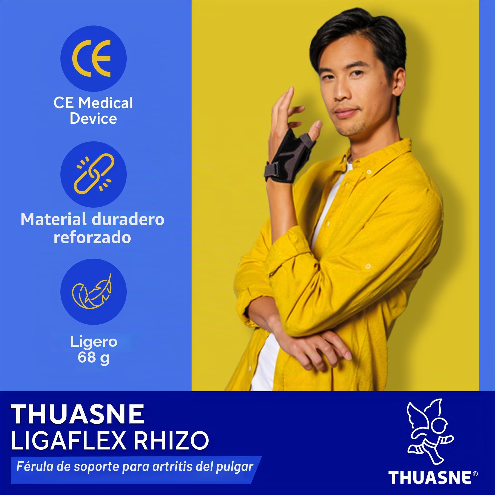 Ortesis inmovilización de pulgar Ligaflex Rhizo - Derecha Talla 1/XS