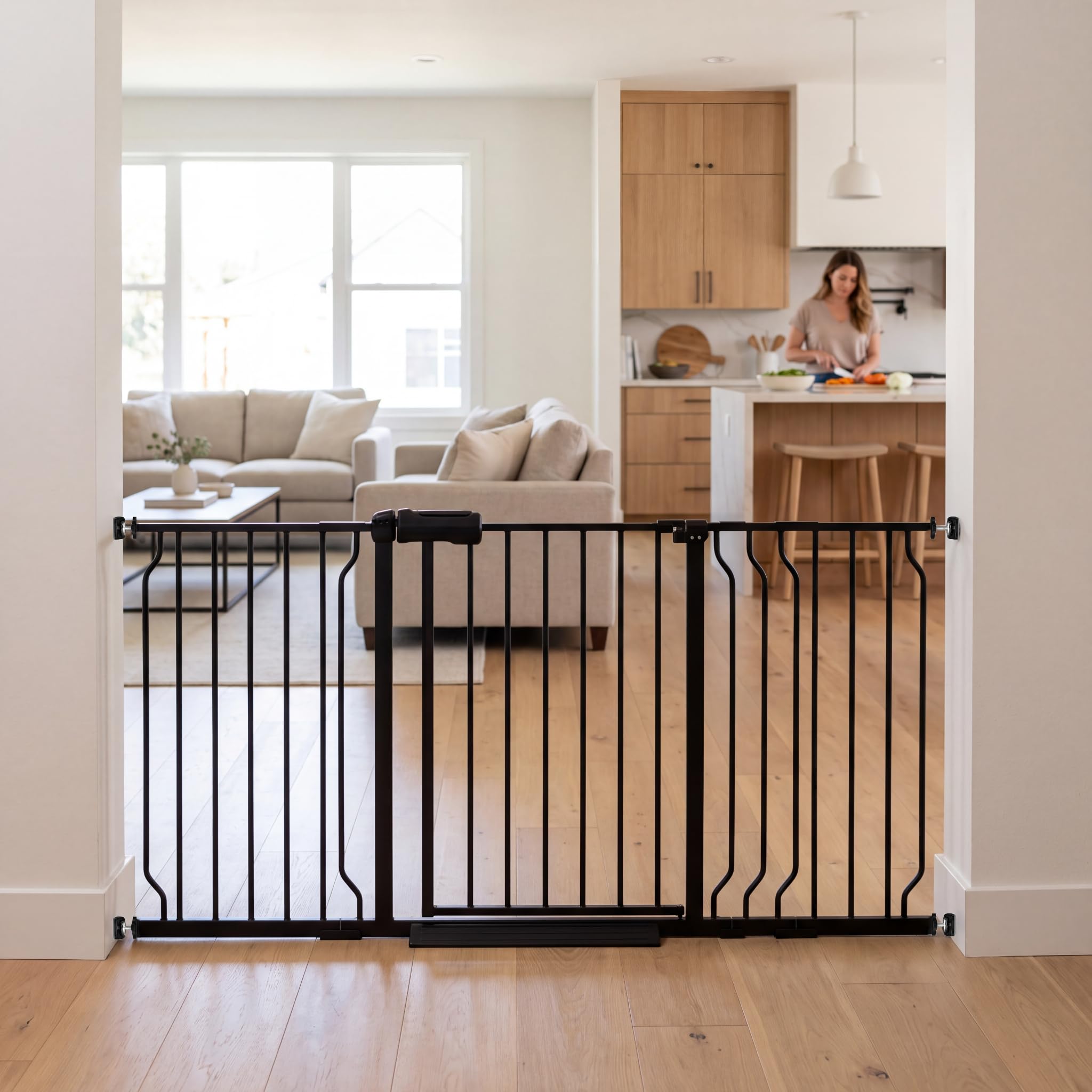 Photo 1 of TSAYAWA Extra Wide Baby Gate - 52.76-62.2 Inch