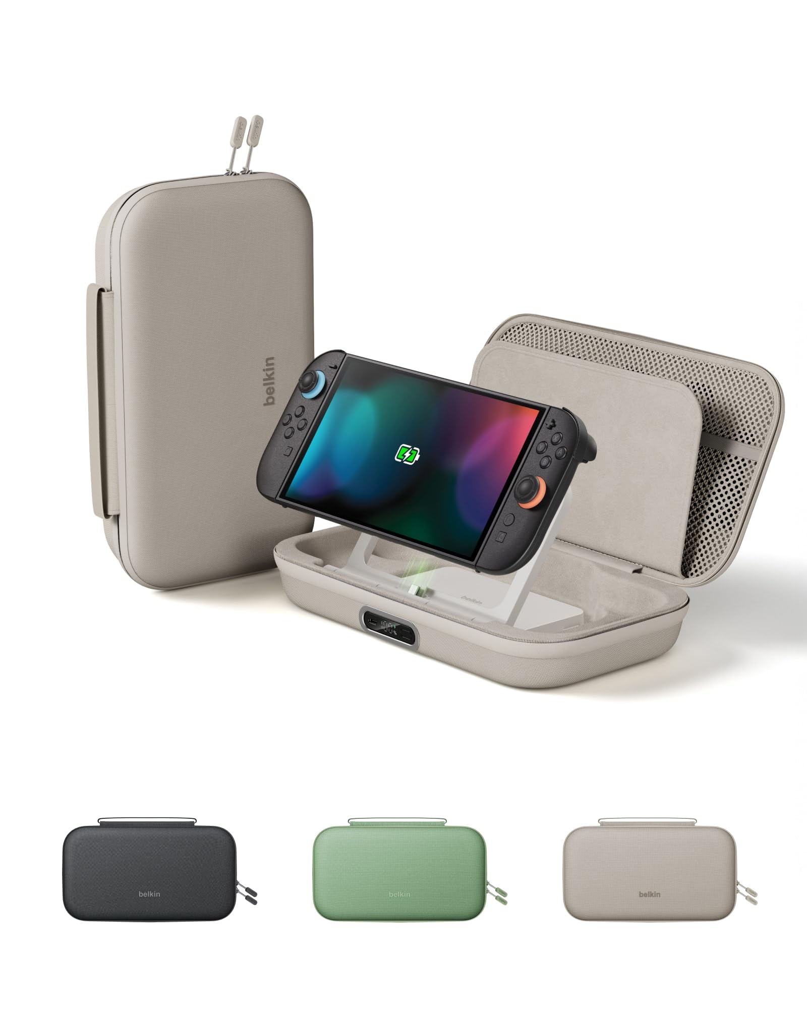 Amazon.co.jp: Belkin Nintendo Switch 2 ケース 10000mAh 大容量
