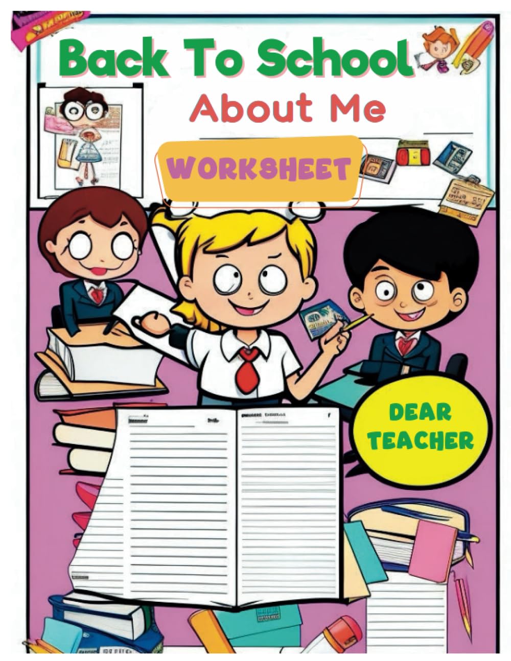 About Me Worksheet: Perfect for Back To School Student, Things I Love and Self-Portrait