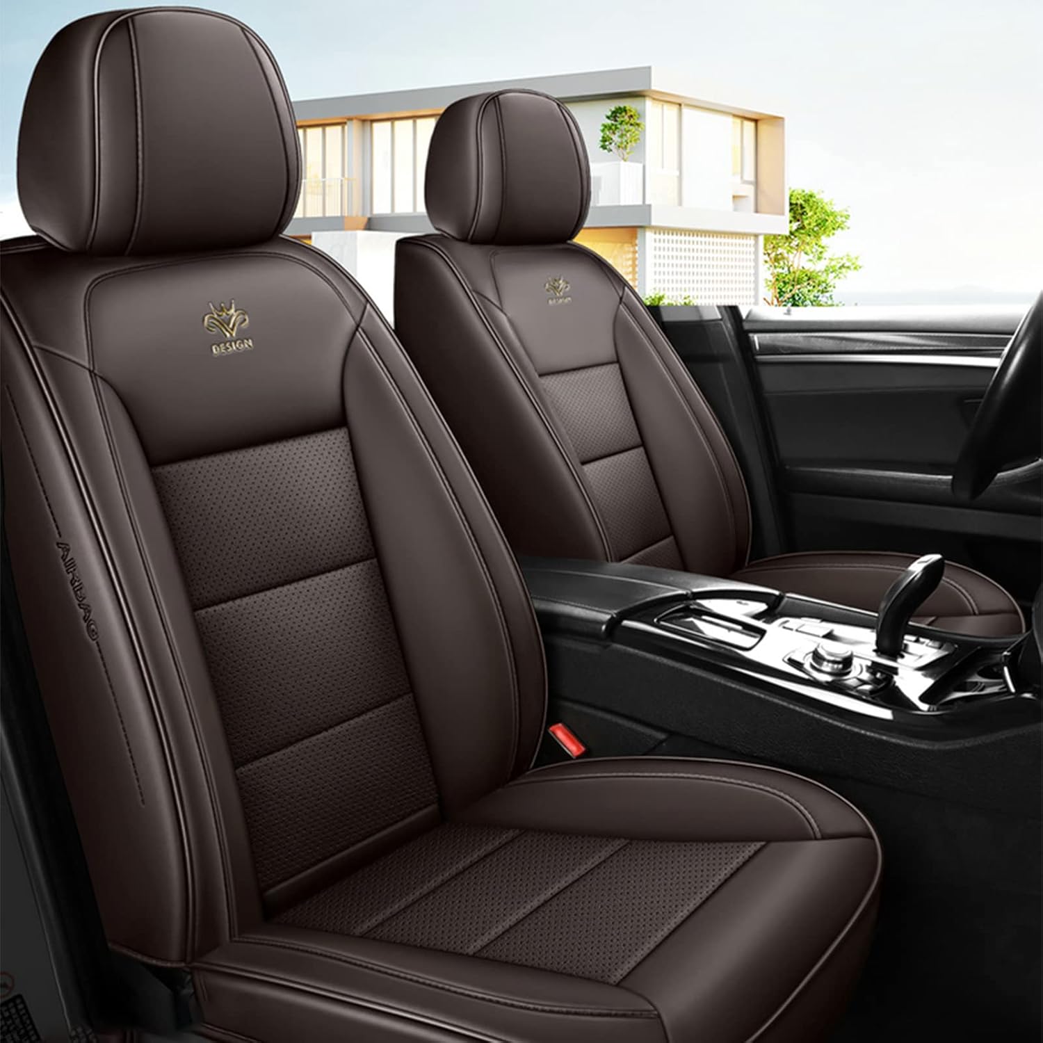 GUSAJ Car Seat Covers for Audi A1 A3 allroad Q2 A9 Q3 R18 RS 7 R8 RS 4 RS 6 RS 5 RS Q8 RS 3 RS