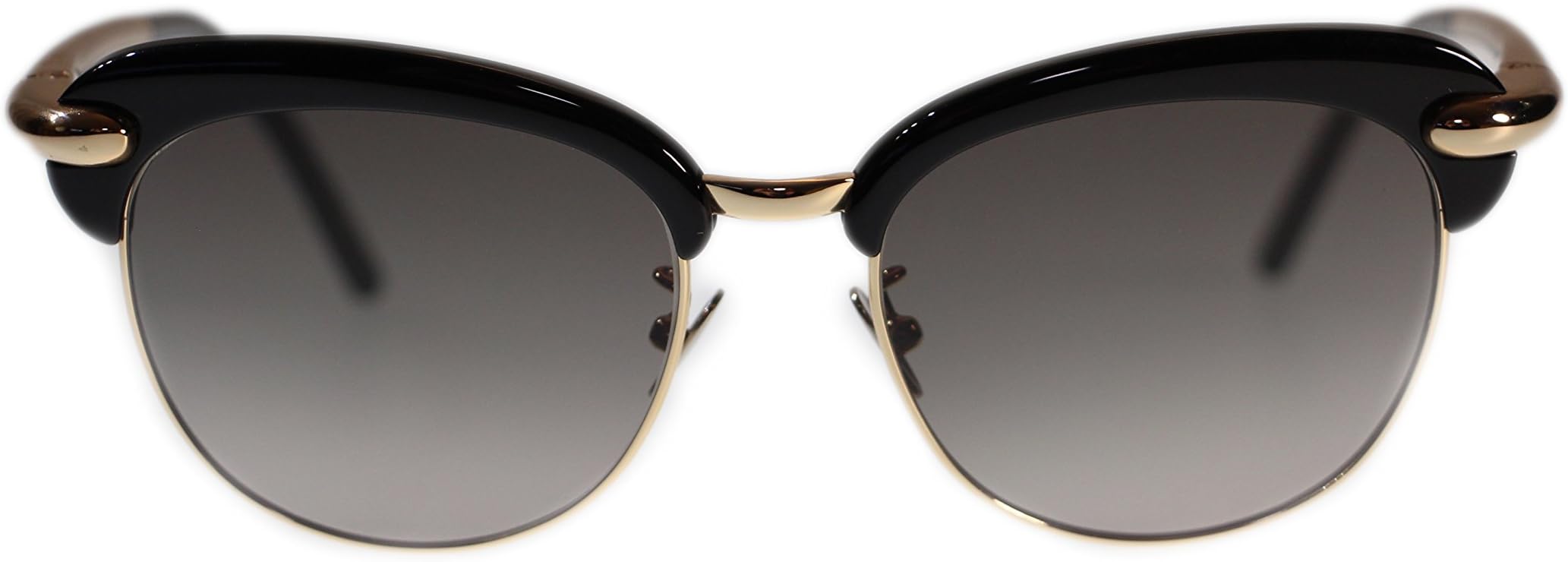 Pomellato Sunglasses PM0021S 001 Black with Grey Lens Round 52mm Authentic