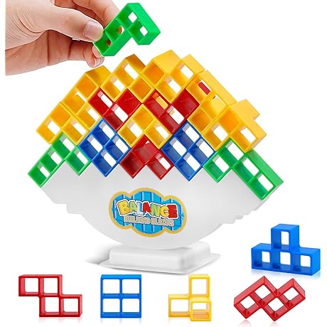 Tetris Tower Block Game: Balance, Play and Learn