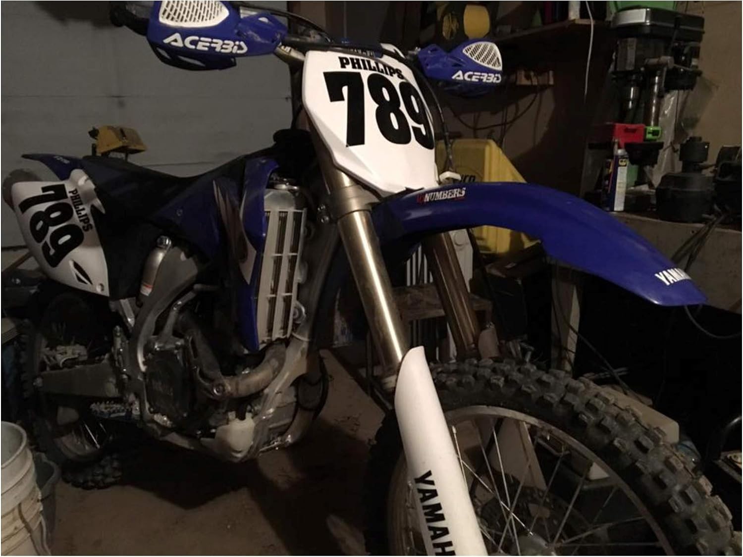 Mx & ATV Number Plate Decals with Your Name or Custom Text | Set of 3 Decals With Your Custom Number, Text, Color & Font Choice | 17 Colors & 14 Font Choices!