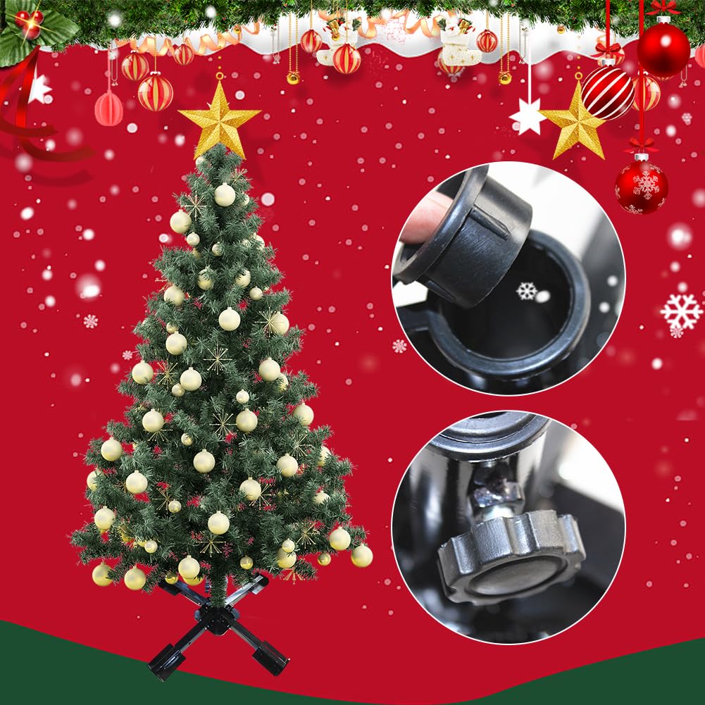 Support d'arbre de Noël Artificiel Universel Base de Support d'arbre de Noël Pliable Polyvalent pour Parapluie extérieur d'arbre de Noël