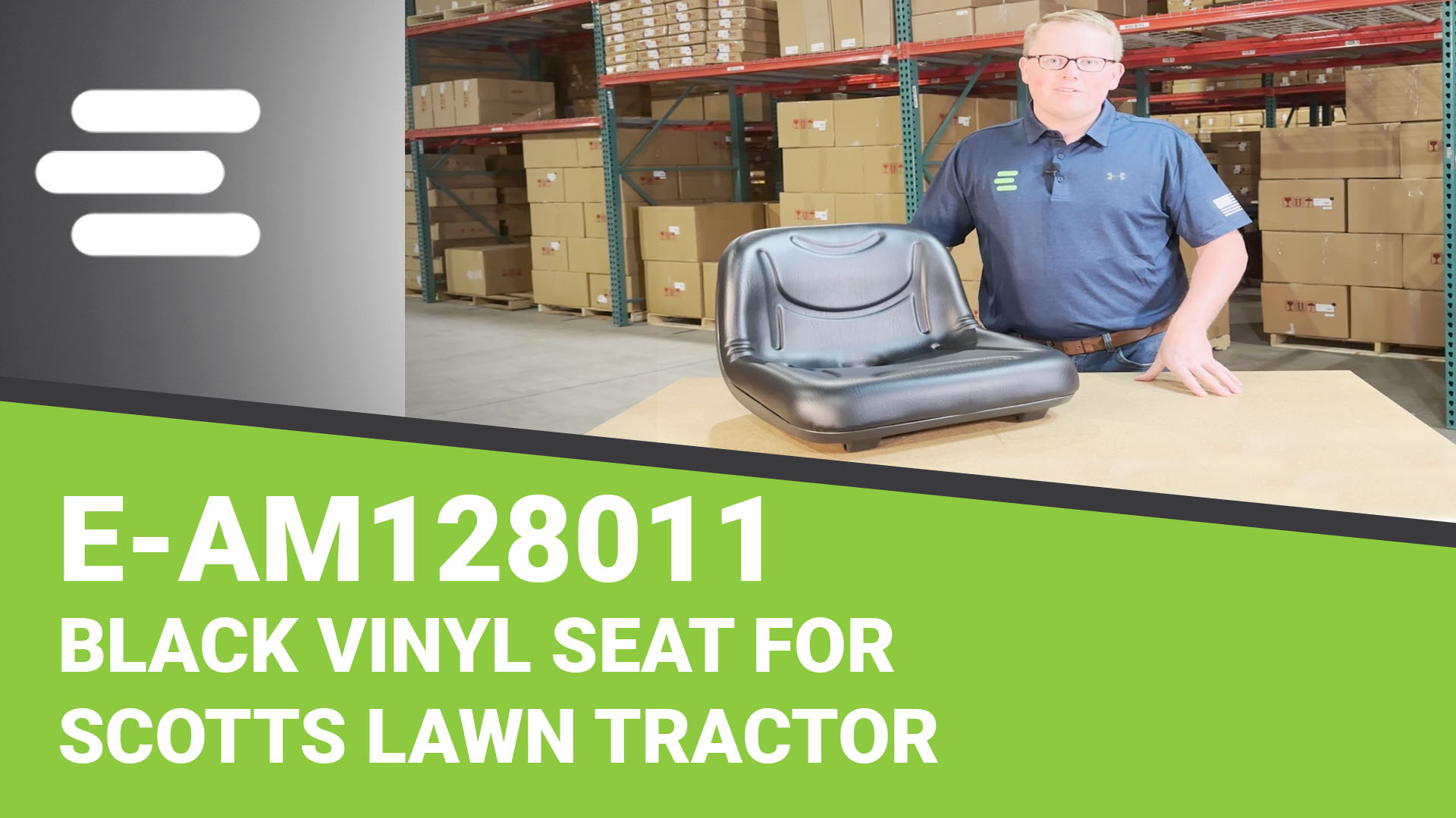 Amazon.com: E-AM128011 Black Vinyl Seat for Scotts Lawn Tractor