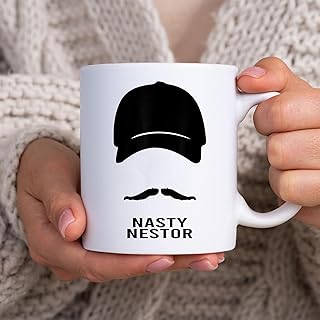 Nasty Nestor Catcher Pitcher Batter Boys WhiteMug, Tea Mug, Tea Cup, Coffee Cup