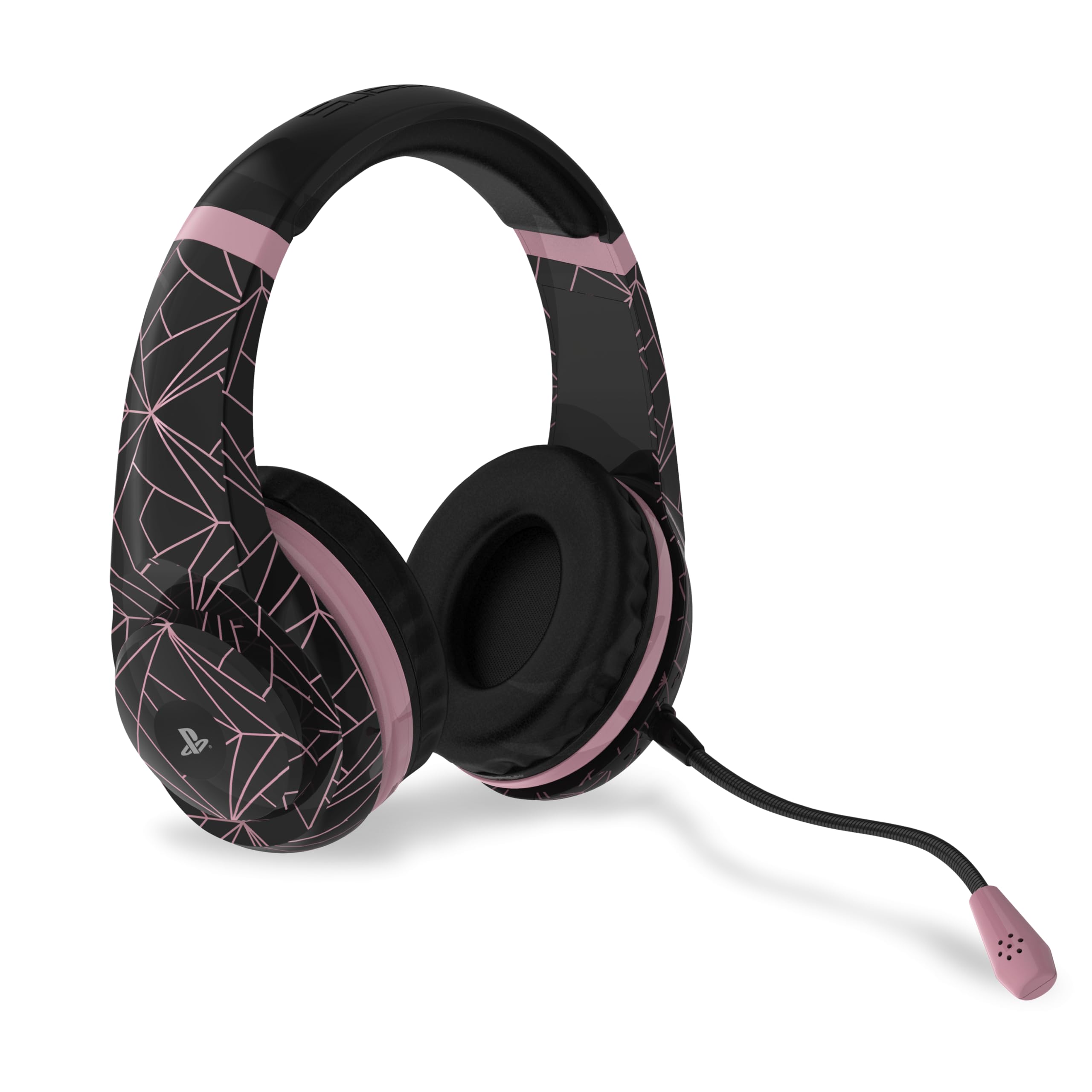 cuffie auricolari 4gamers ps4 ps5 oro rosa abstract edition