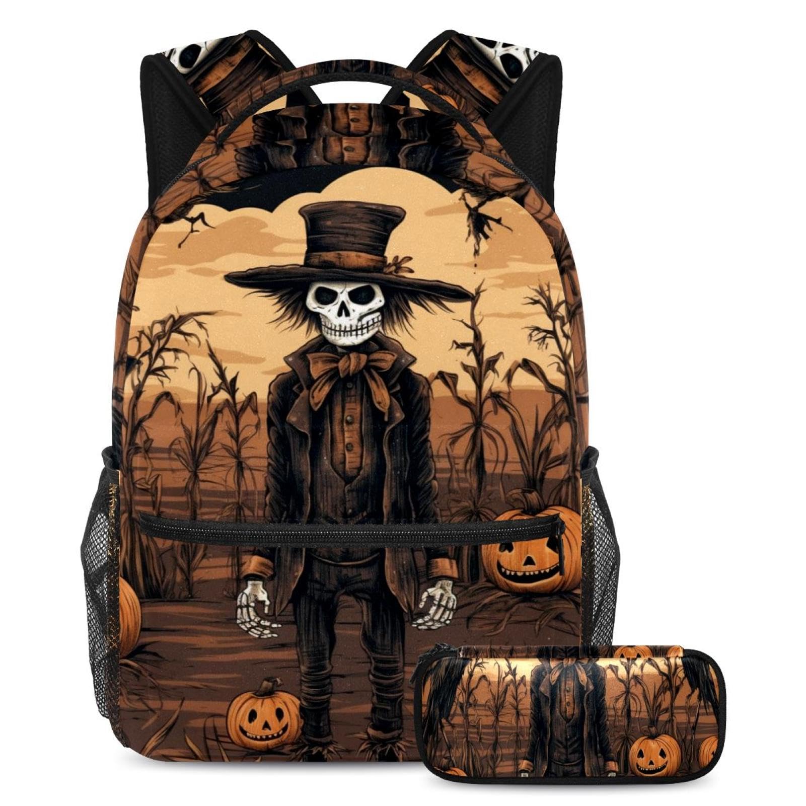 Ensemble sac à dos de qualité supérieure Halloween pour étudiants