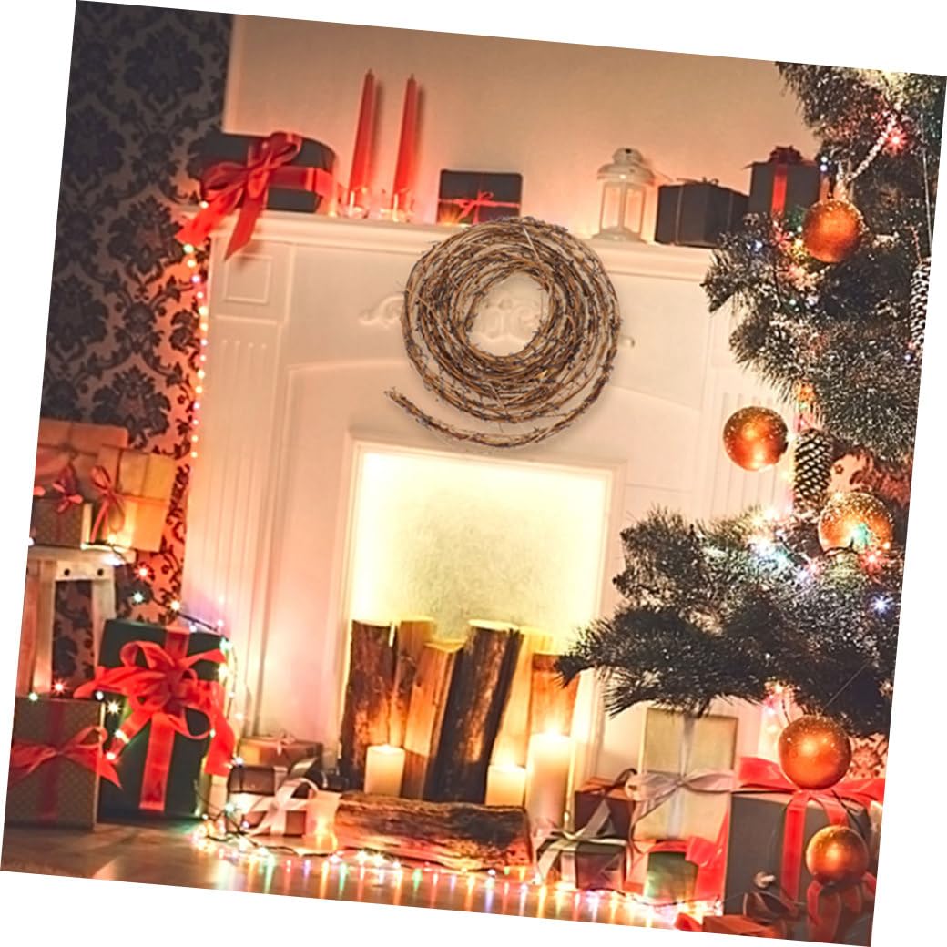 Garneck 5stücke Natürliche Rattankränze Handgeflochtenes Weinreben-Gestell Als Kranzbasis Für DIY-basteln Hochzeits Weihnachtsdeko Vielseitig Für Tür Fenster Wand Geeignet