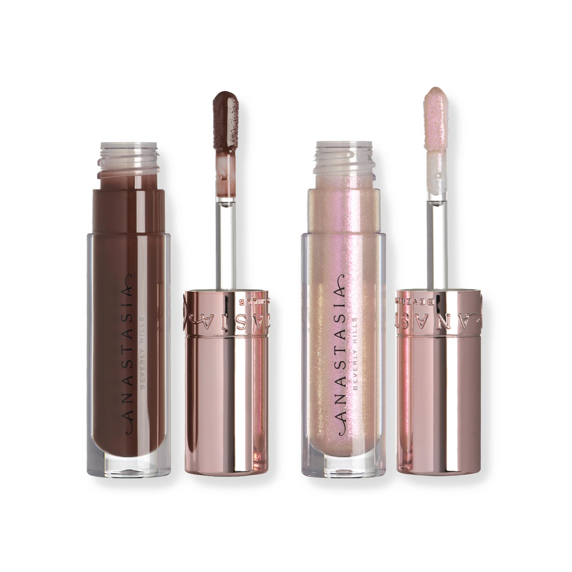 Anastasia Beverly Hills - High Shine Mini Lip Gloss Duo – Aura + Molten – Set regalo Holiday