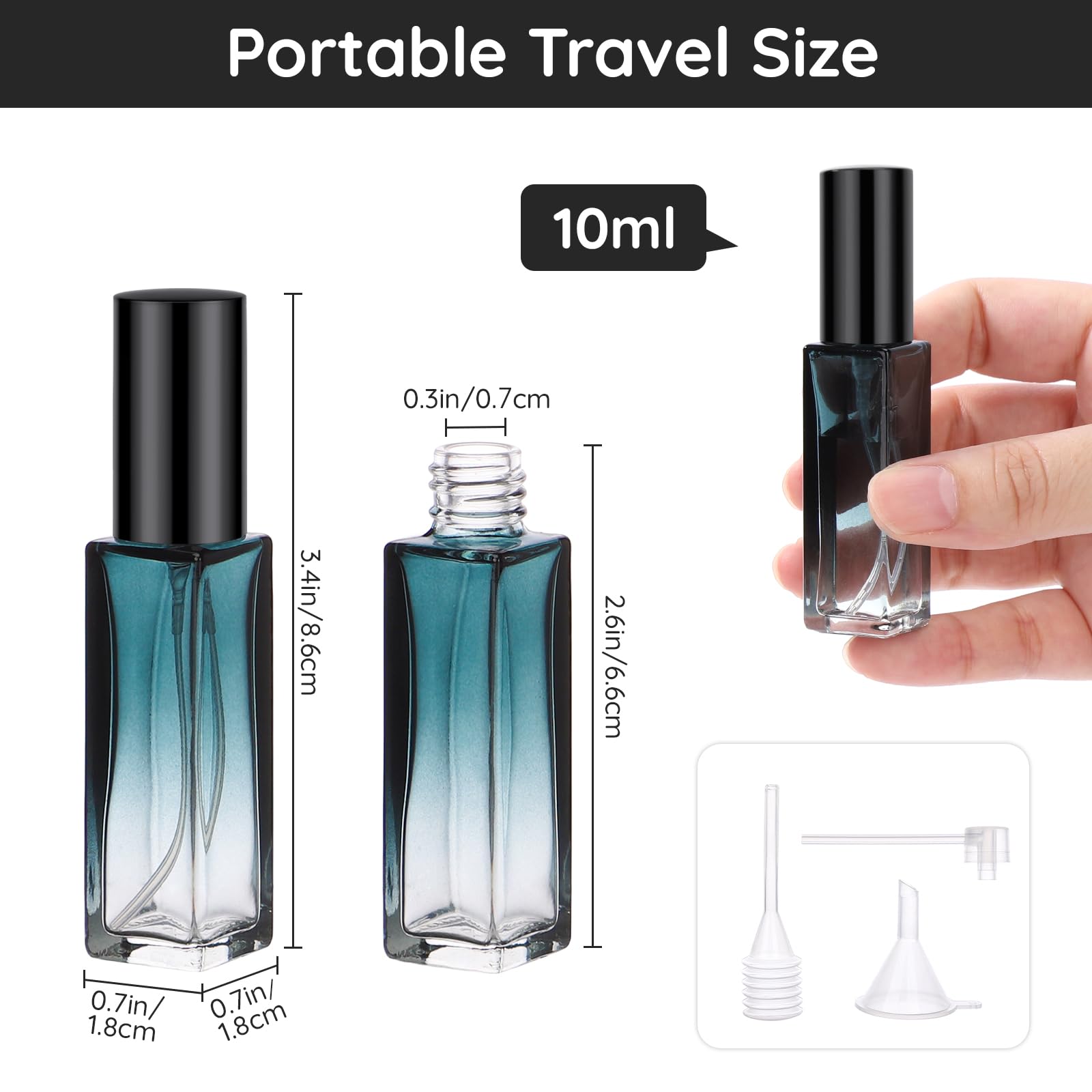 Segbeauty 5er-Set Parfümzerstäuber Aus Glas – Mini & Praktisch Für Unterwegs