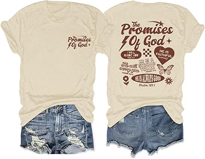 Christian Shirts for Women God is Good Faith Shirt Jesus Bible Verse Religious Tshirt Inspirational Graphic Tees Top