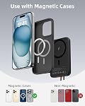 AsperX for Magsafe Power Bank, 10000mAh Wireless Portable Charger Magnetic Battery Pack Built-in USB C Cable, 22.5W Wire Fast Charging, LCD Display for Magsafe Battery Pack for iPhone 17/16/15/14/13
