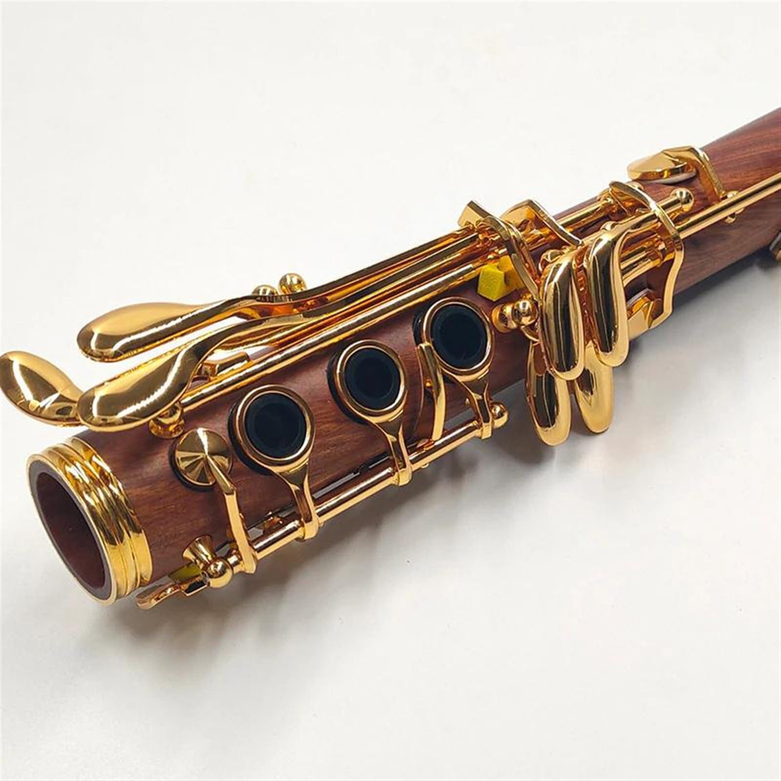 Corpo In Legno Di Sequoia Chiavi In ​​Do Clarinetto Chiavi Placcate In Oro Kit Clarinetto Con Custodia